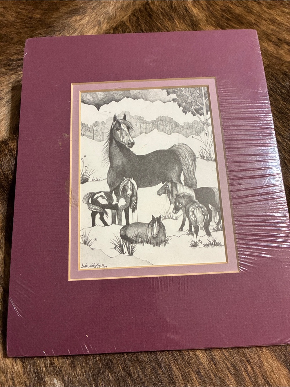 Horse Crazy Farm pencil by Lisa Ridgley 1993